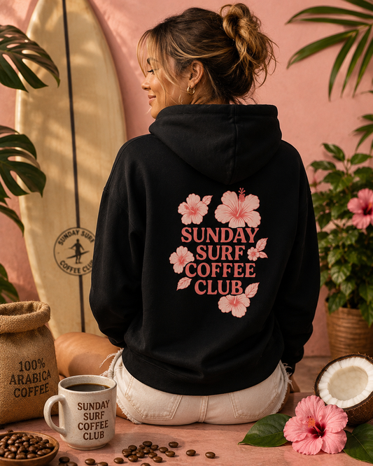 Hibiscus Hoodie — Sunday Surf Coffee Club
