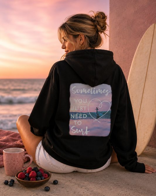 All You Need Is Surf Hoodie — Sunday Surf Coffee Club